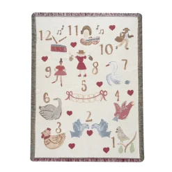 Chefanie 12 Days of Christmas Blanket| Furniture|Blankets