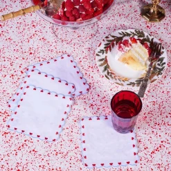 Chefanie Baby Heart Cocktail Napkins (4)| Cocktail Napkins