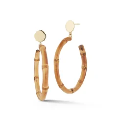 Chefanie Bamboo Hoops| Earrings