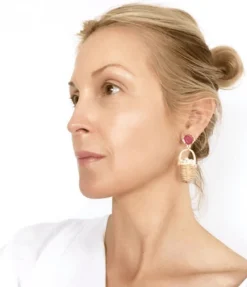 Chefanie Baskets of Pearls| Earrings|Baskets