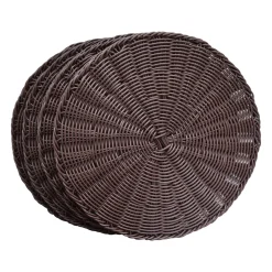 Chefanie Basketweave Chargers (4)| Placemats