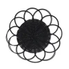 Chefanie Black Banded Chargers (4)| Placemats