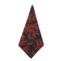 Chefanie Black Coral Napkins (4)| Dinner Napkins