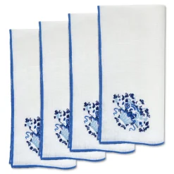 Chefanie Blue Basket Dinner Napkins (4)| Dinner Napkins