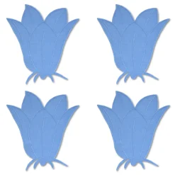 Chefanie Blue Bell Cocktail Napkins (4)| Cocktail Napkins