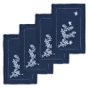 Chefanie Blue Chinoiserie Cocktail Napkins (4)| Cocktail Napkins