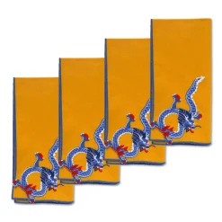 Chefanie Blue Dragon Dinner Napkins (4)| Dinner Napkins
