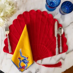 Chefanie Blue Dragon Dinner Napkins (4)| Dinner Napkins