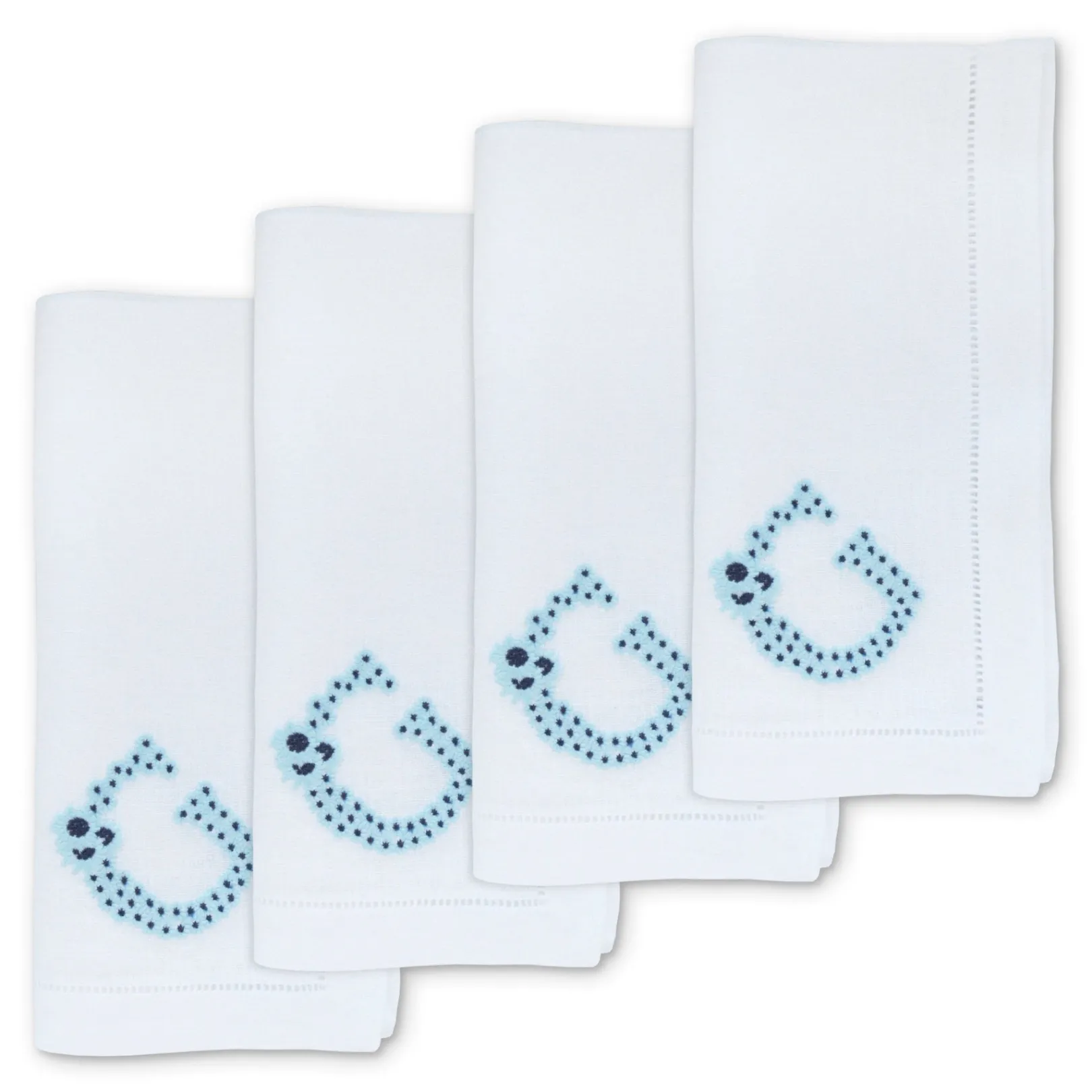 Chefanie Blue G Dinner Napkins (4)| Dinner Napkins