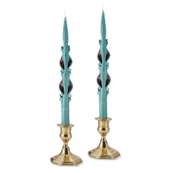 Chefanie Blue Holiday Tapers (2)| Candles