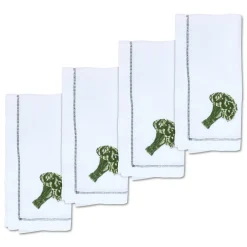 Chefanie Broccoli Dinner Napkins (4)| Dinner Napkins