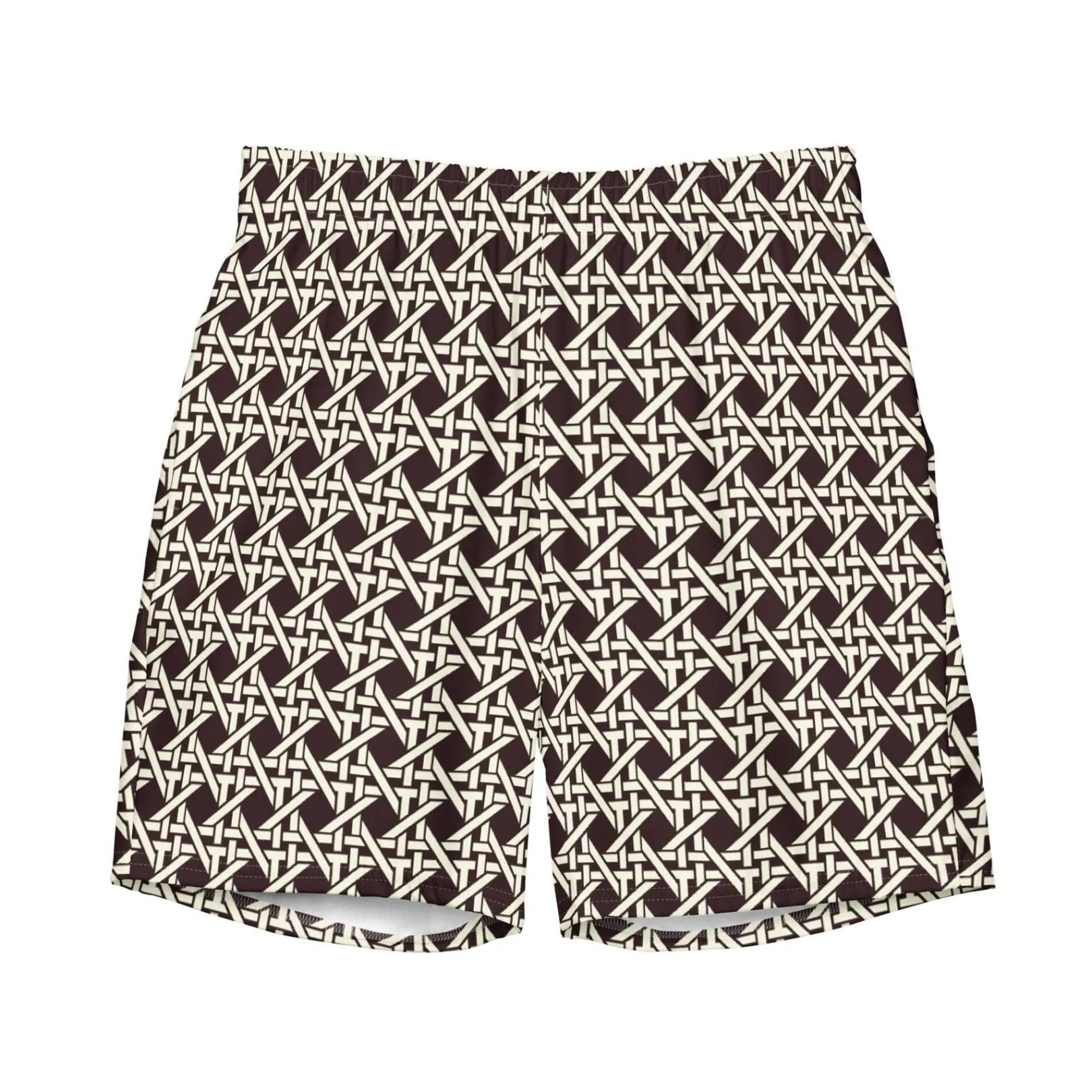 Chefanie Brown Cane Swim Trunks| Garments