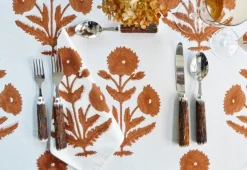 Chefanie Brown Poppy Tablecloth| Tablecloths