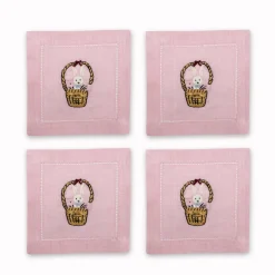 Chefanie Bunny Basket Cocktail Napkins (4)| Cocktail Napkins