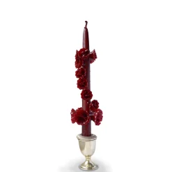 Chefanie Burgundy Spiral Candle| Candles
