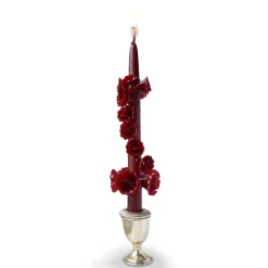Chefanie Burgundy Spiral Candle| Candles