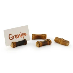Chefanie Burnt Bamboo Placecard Holders (4)| Placecard Holders