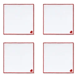 Chefanie Card Heart Cocktail Napkins (4)| Cocktail Napkins