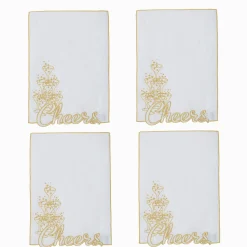 Chefanie Cheers Cocktail Napkins (4)| Cocktail Napkins