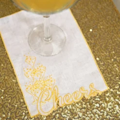Chefanie Cheers Cocktail Napkins (4)| Cocktail Napkins