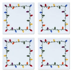 Chefanie Christmas Lights Cocktail Napkins (4)| Cocktail Napkins