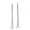 Chefanie Christmas Lights Painted Tapers| Candles
