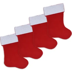 Chefanie Christmas Stocking Cocktail Napkins (4)| Cocktail Napkins