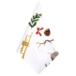 Chefanie Christmas Trumpet Napkins (4)| Dinner Napkins