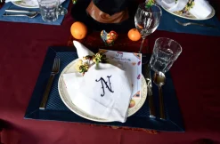 Chefanie Custom Embroidered Dinner Napkins| Dinner Napkins