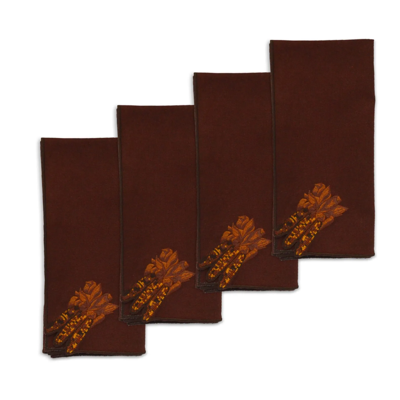 Chefanie Decorative Corn Dinner Napkins (4)| Dinner Napkins