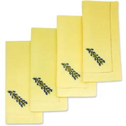 Chefanie Delphiniums Dinner Napkins (4)| Dinner Napkins