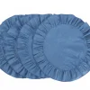 Chefanie Denim Placemats With Ruffled Edge (4)| Placemats