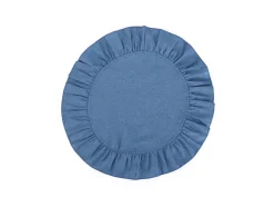 Chefanie Denim Placemats With Ruffled Edge (4)| Placemats