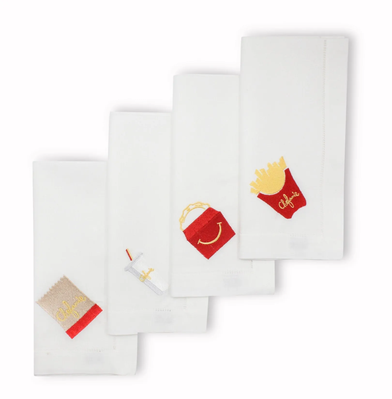 Chefanie Drive-Thru Dinner Napkins (4)| Dinner Napkins