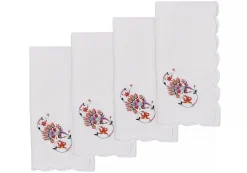 Chefanie Floral "S" Dinner Napkins (4)| Dinner Napkins