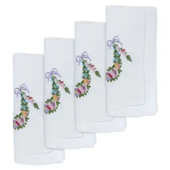 Chefanie Flower Garland Dinner Napkins (4)| Dinner Napkins