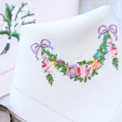 Chefanie Flower Garland Dinner Napkins (4)| Dinner Napkins