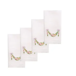 Chefanie Flower Garland Hand Towels (4)| Towels