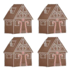 Chefanie Gingerbread House Cocktail Napkins (4)| Cocktail Napkins