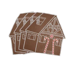 Chefanie Gingerbread House Cocktail Napkins (4)| Cocktail Napkins