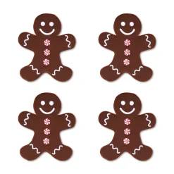Chefanie Gingerbread Man Cocktail Napkins (4)| Cocktail Napkins