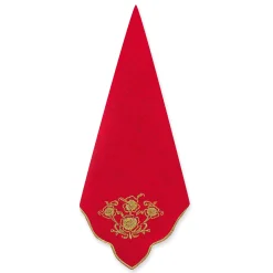 Chefanie Gold Flower Dinner Napkins (4)| Dinner Napkins