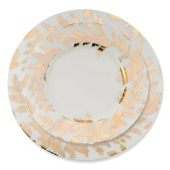 Chefanie Gold Leaves Salad Plate| Plates