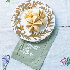 Chefanie Gold Leaves Salad Plate| Plates