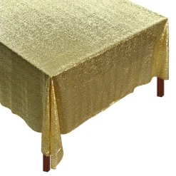 Chefanie Gold Sequin Tablecloth| Tablecloths