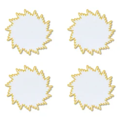 Chefanie Gold Sunburst Cocktail Napkins (4)| Cocktail Napkins