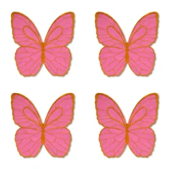 Chefanie Golden Butterfly Cocktail Napkins (4)| Cocktail Napkins