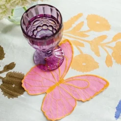Chefanie Golden Butterfly Cocktail Napkins (4)| Cocktail Napkins