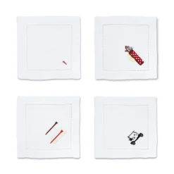 Chefanie Golf Cocktail Napkins (4)| Cocktail Napkins
