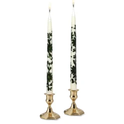 Chefanie Green Chinoiserie Painted Tapers (2)| Candles